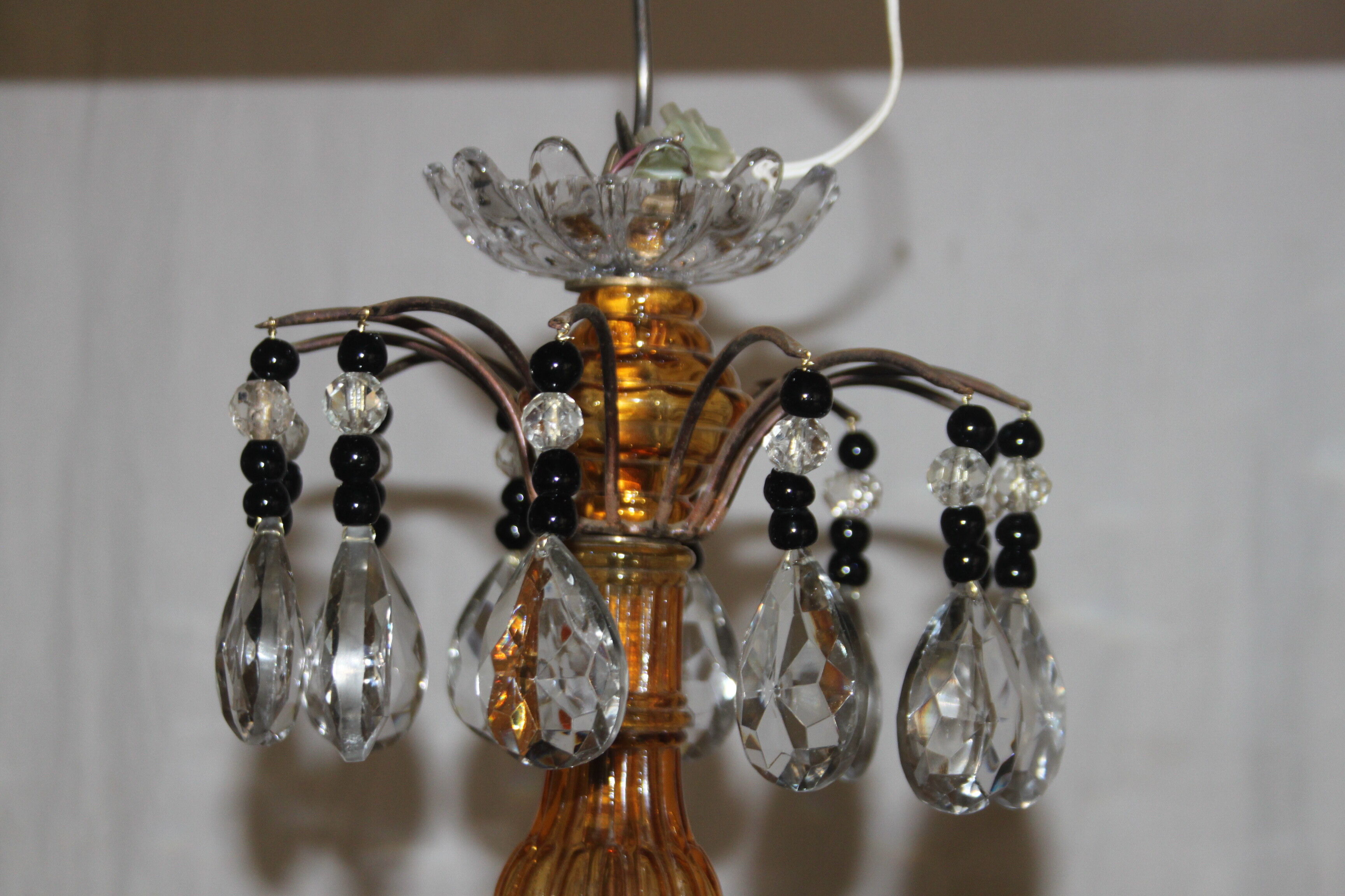 Chandelier with pendants 8 light arms