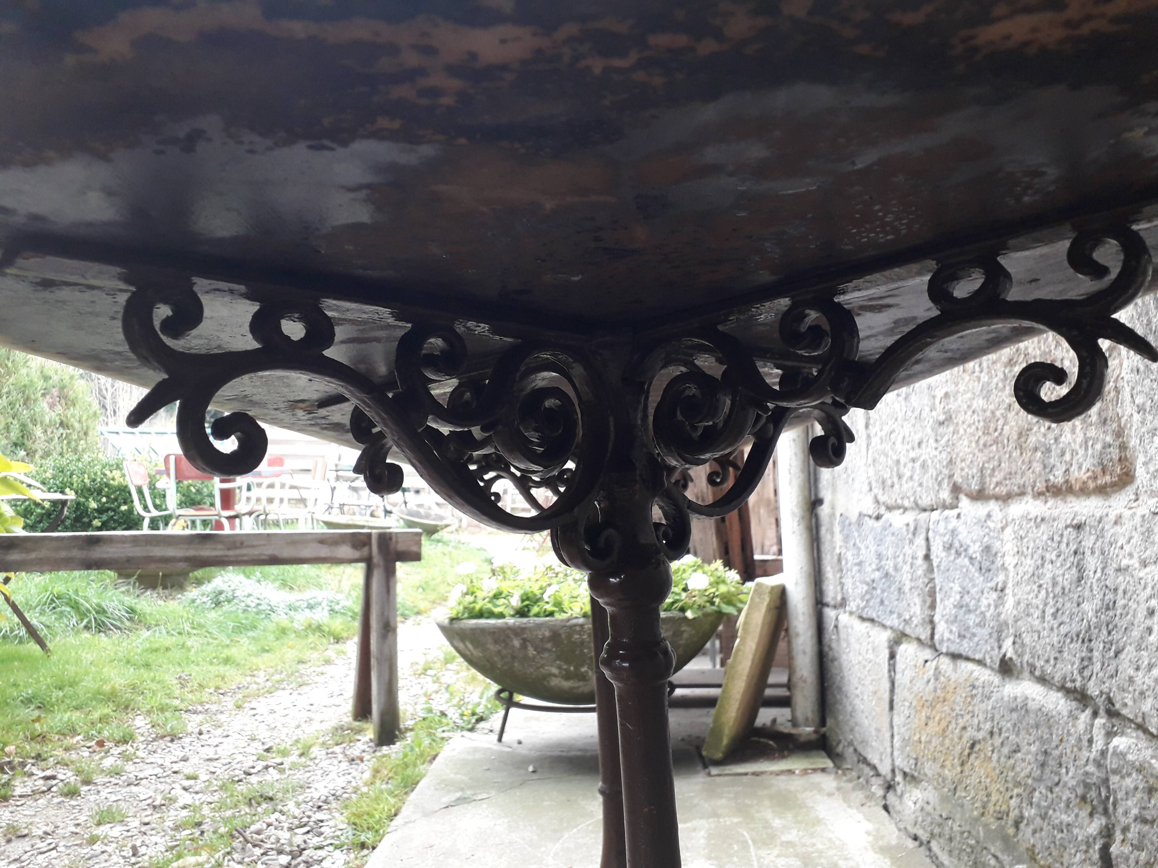 Bistro table marble top 145.5 cm