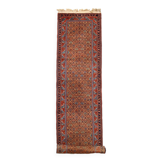 Tapis vintage Hamadan en laine (79cm x 346cm) – Années 1960