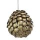 Contemporary gold florentine iron pendant light