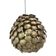 Contemporary gold florentine iron pendant light