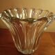 Vase tulipe en verre style D'Avesn