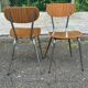 3 Mid-Century Modern formica chairs from the 1950s