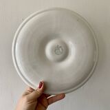 Set of 6 vintage grey oyster plates from Moulin des Loups