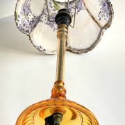 LAMPSHade Plexiglass and Lilac Fabric VINTAGE