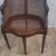 Carved wooden cane armchair – Louis XVI style