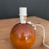 Turned wooden table lamp