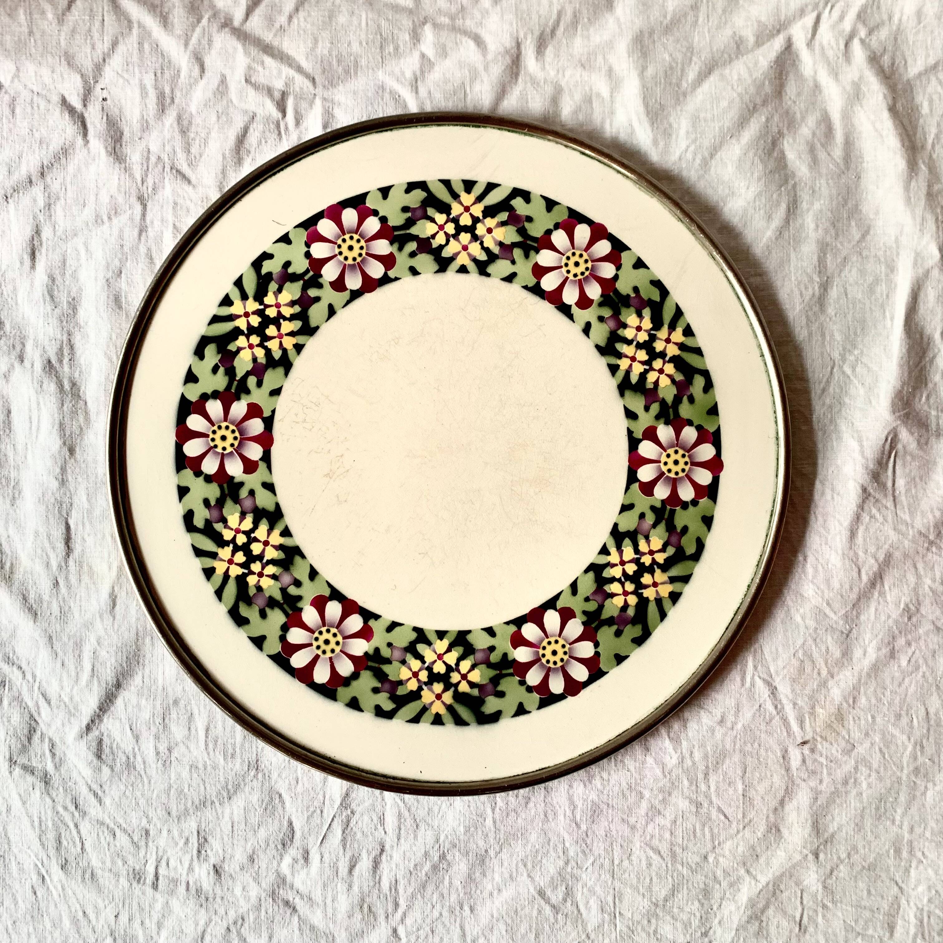 DESSOUS DE PLAT FAÏENCE GIEN 1950