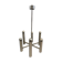 1970 stainless steel modernist chandelier
