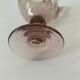 Biot candle holder vase in powder pink blown bubble glass.
