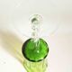 Emerald green chalice Empoli 70s Height 32 cm