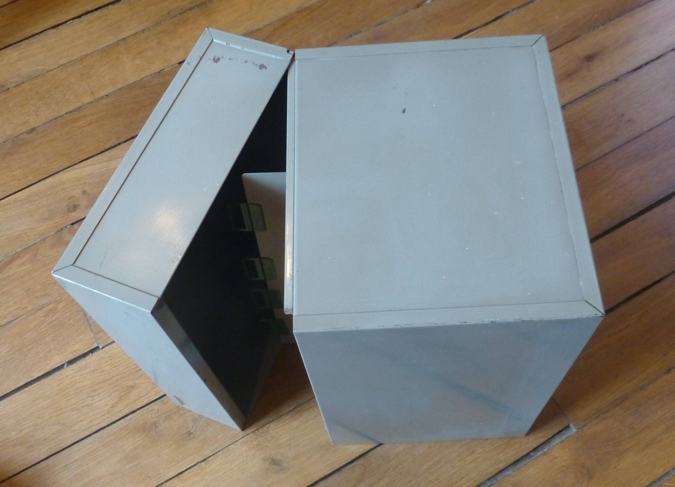 Vintage metal storage box / box 1960s