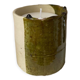 Candle in Tamegroute bi color, jasmine