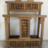 Antique wooden umbrella stand