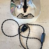 "Space Age" lamp in ceramic and chrome-plated metal - 1960/1970.