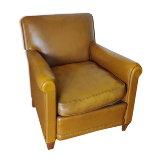 Fauteuil club cognac