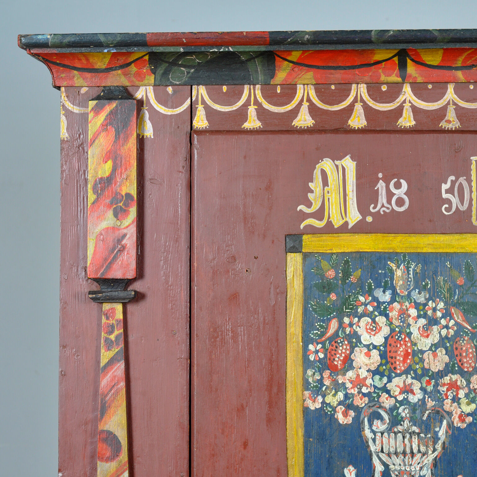German wedding cabinet, dated 1850