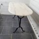 Marble top bistro table