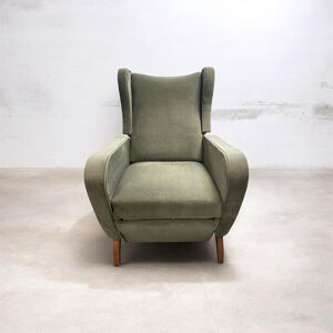 Fauteuil inclinable vert,