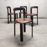 Suite of 4 chairs by Bruno Rey