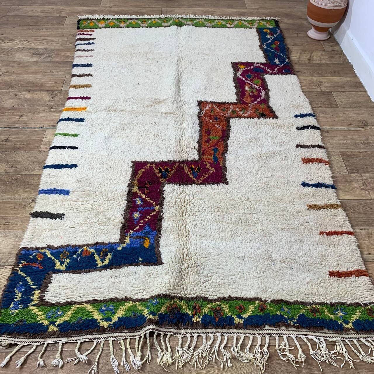 Handmade Moroccan Berber rug 258 X 150 CM