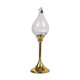 Oil lamp glass and brass by Freddie Andersen