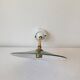 Swan neck wall light in enameled sheet metal
