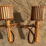 Pair of vintage Louis Sognot wall lights