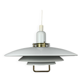 Large Danish AB BELID pendant lamp with handle, white, 1970/80