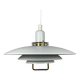 Large Danish AB BELID pendant lamp with handle, white, 1970/80