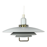 Large Danish AB BELID pendant lamp with handle, white, 1970/80