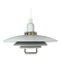 Large Danish AB BELID pendant lamp with handle, white, 1970/80