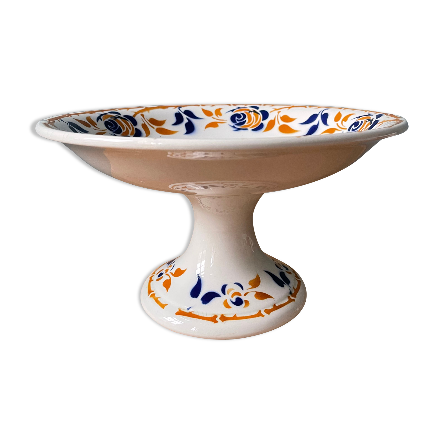 Compotier piédouche Terre de Fer in earthenware Moulin des Loups, Dijon model
