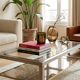 Vintage coffee table glass & chrome metal – Romeo Rega style from the 1970s