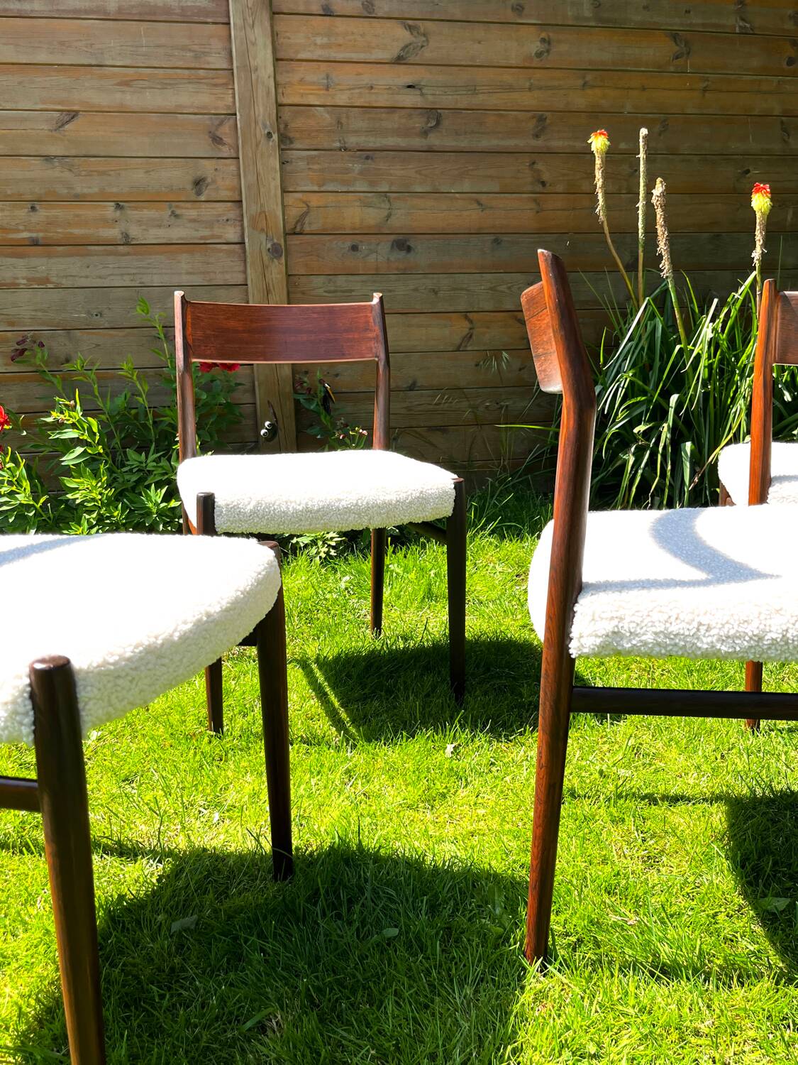 5 Danish chairs by Arne Vodder model 418 teak