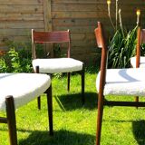 5 chaises Danoises d’Arne Vodder modèle 418 teck