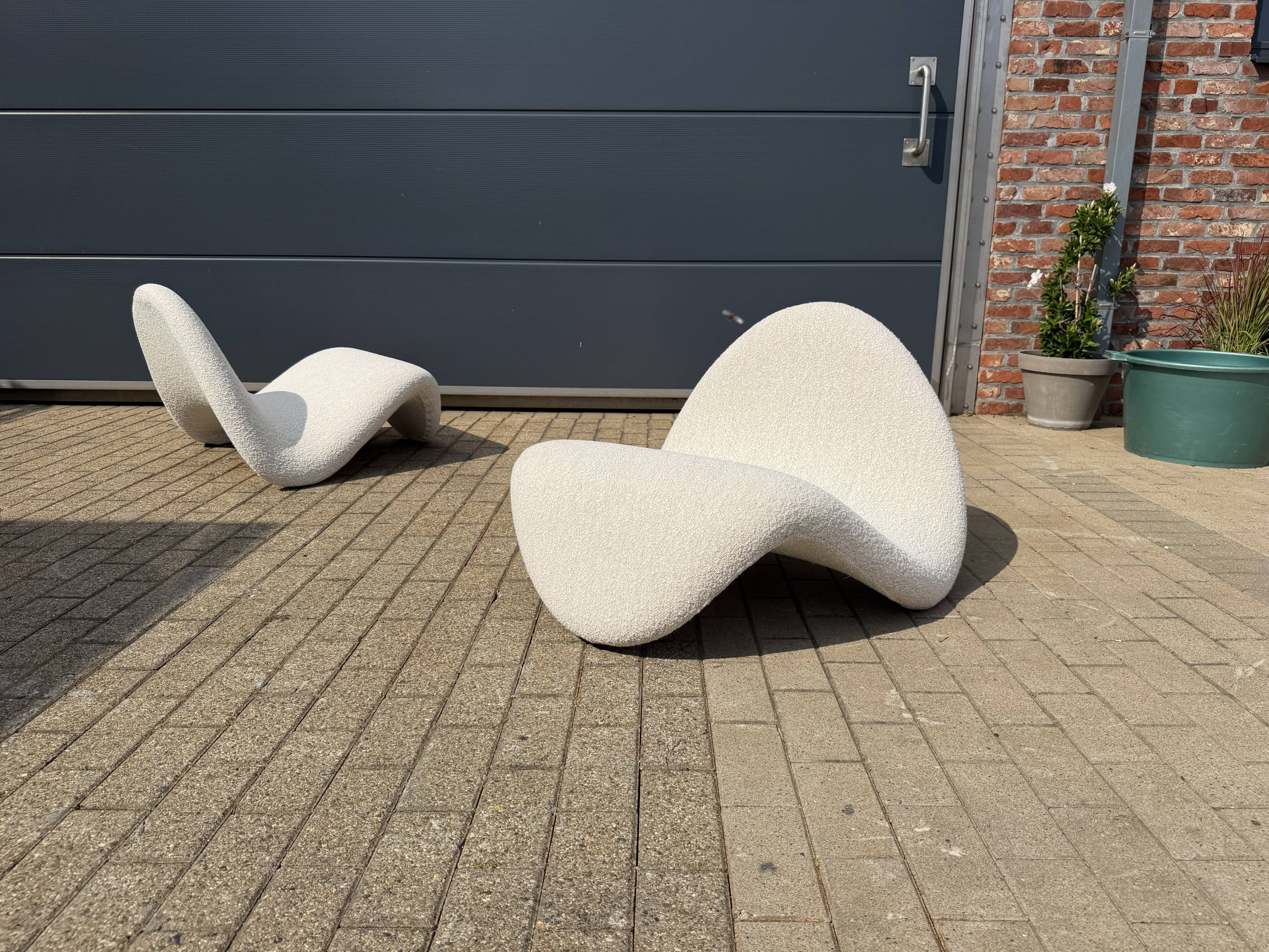 Artifort tongue f577 pierre paulin en beige bouclé in new condition!!
