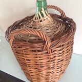 Vintage dressing Wicker bottle