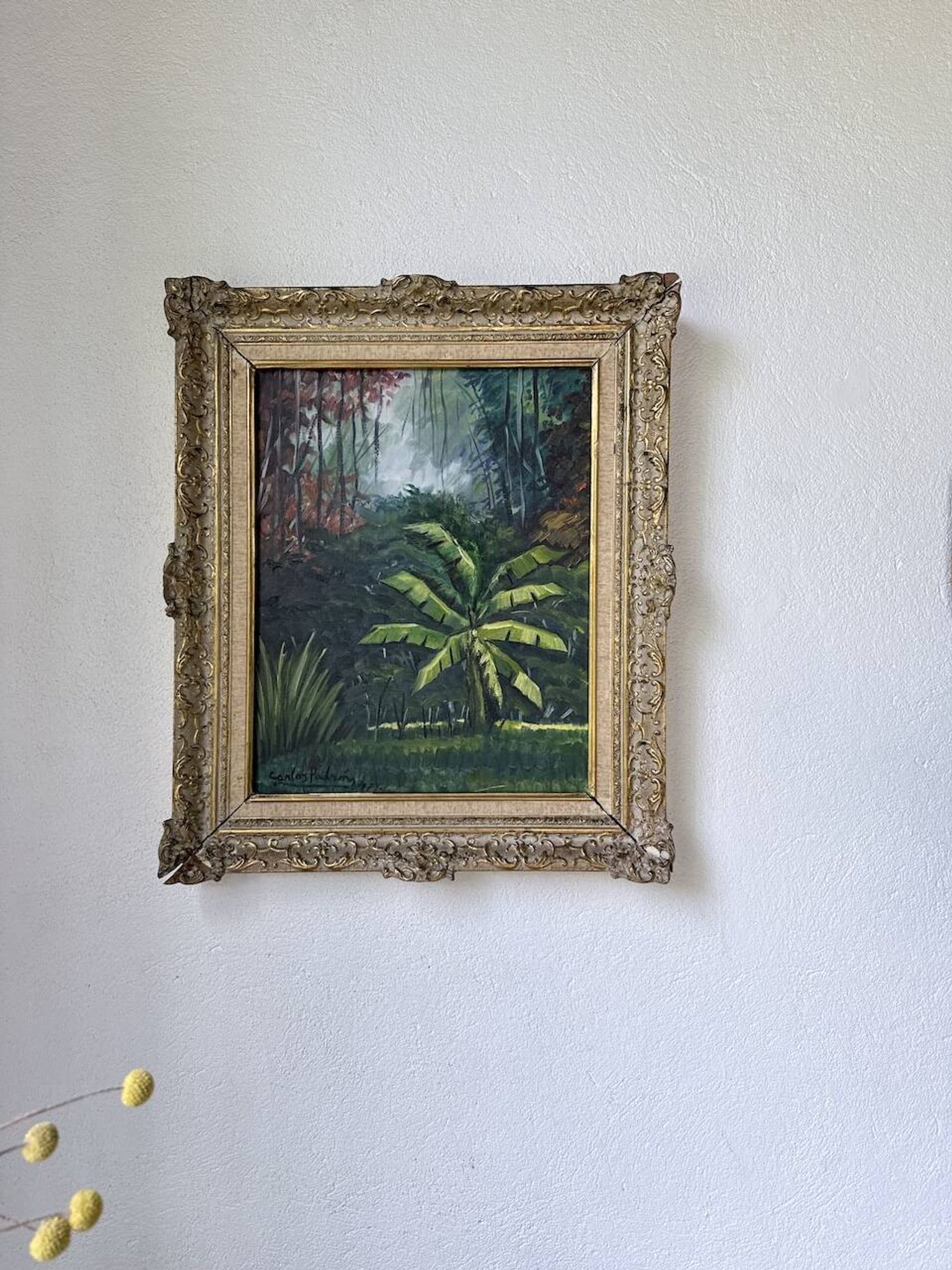 Framed oil painting "forest"