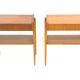 Set of 2 Scandinavian teak bedside tables, Carlström, Sweden, 1960