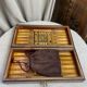 Jeu d’échec et de backgammon, coffret en marqueterie