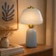 Blue glass Apollo lamp