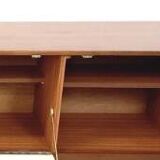 Vintage Scandinavian sideboard, Sleigh sideboard