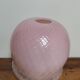 Globe de lampe abat jour méduse en verre moulé vintage rose pastel motif suspension baladeuse