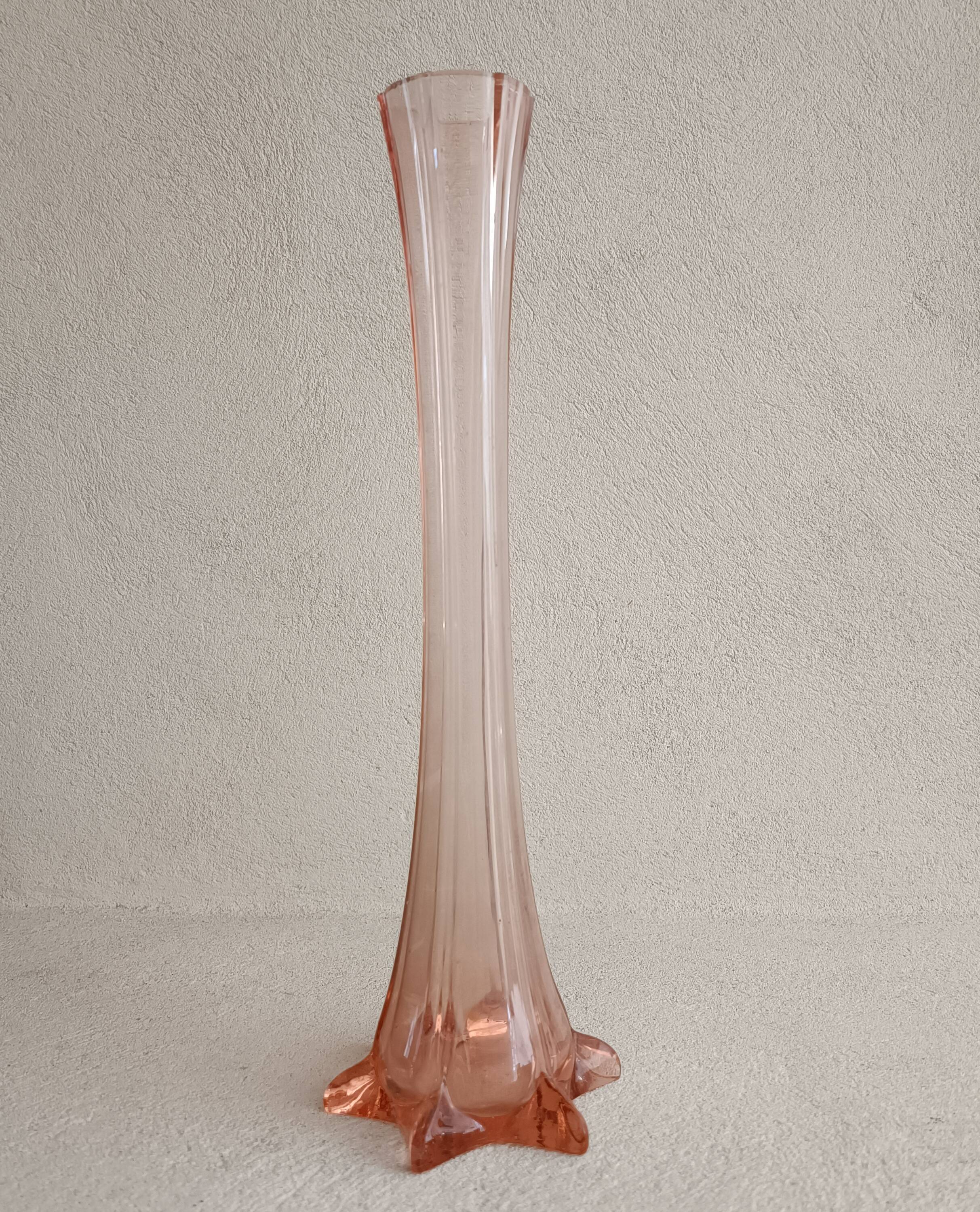 Soliflore in molded glass early twentieth century