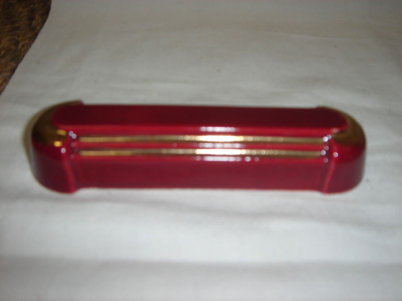 lot of 9 door ceramic knives enamelled Art Deco, 1940