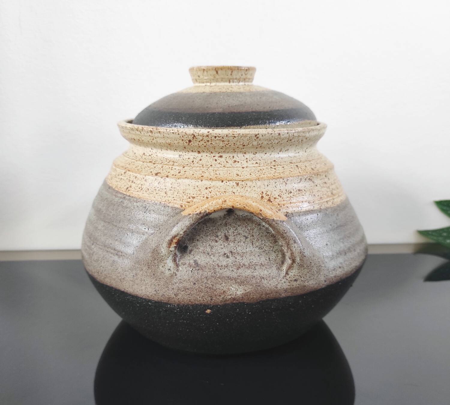 Stoneware pot, vintage DRYMEN casserole