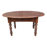 Old louis philippe oval coffee table 1 drawer