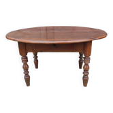 Old louis philippe oval coffee table 1 drawer