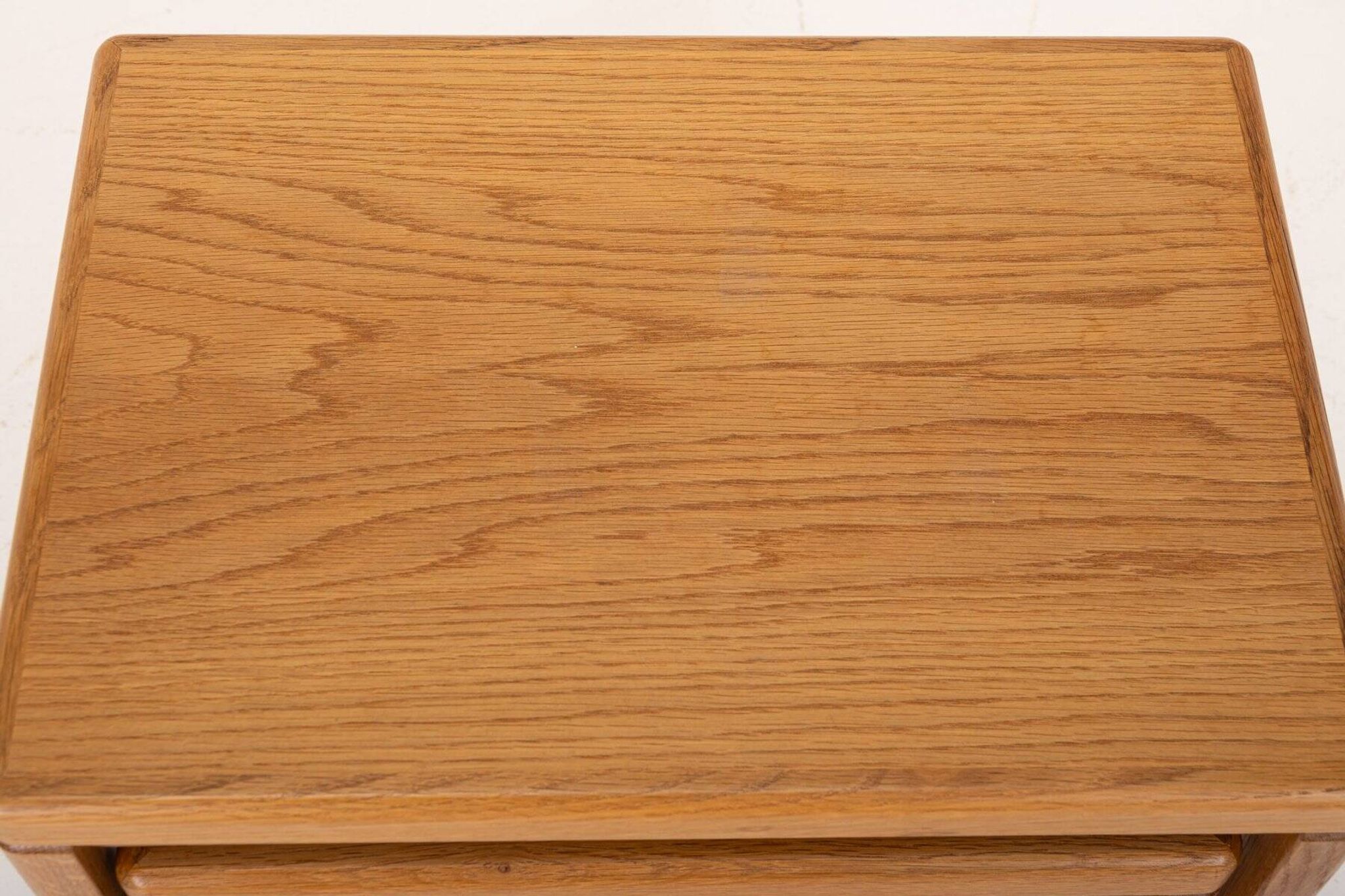 Vintage oak nesting tables by Van Den Berghe Pauvers, 1970s, set of 3